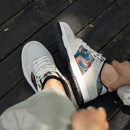 Mens National Style Sneakers with Embroidery