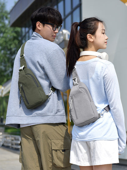 Mens Nylon Chest Bag with RFID Protection