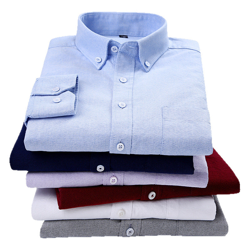 Mens Oxford Striped Long Sleeve Shirt