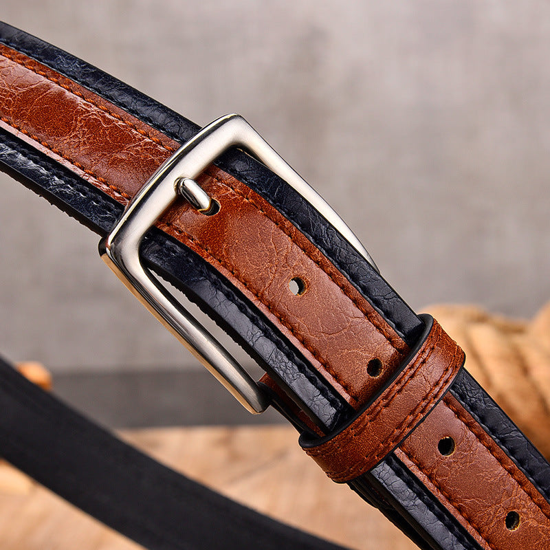 Mens Pin Buckle Casual Belt