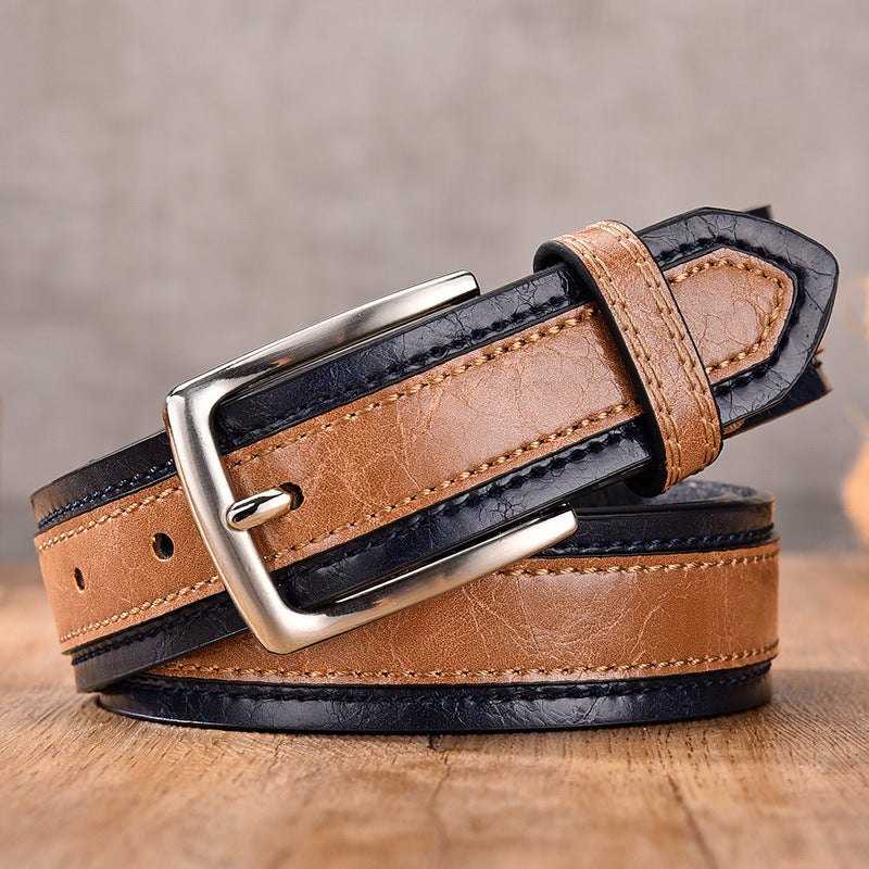 Mens Pin Buckle Casual Belt