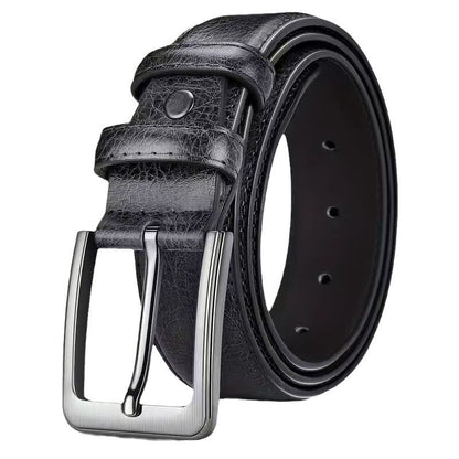 Mens Pin Buckle Leather Belt