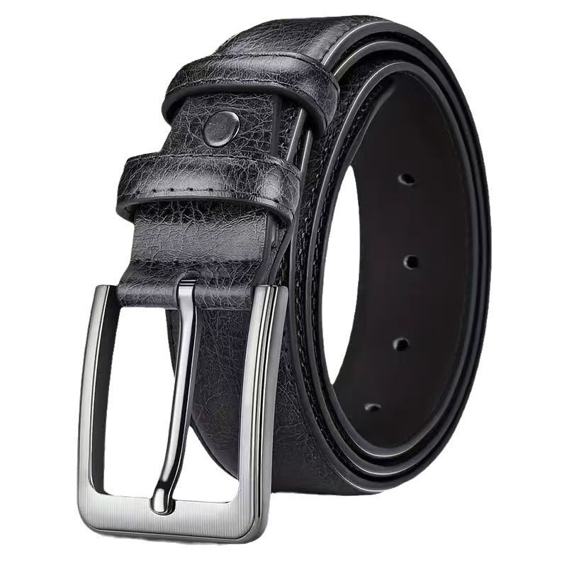 Mens Pin Buckle Leather Belt