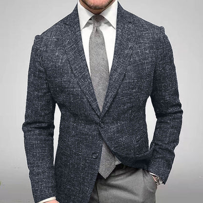 Mens Plaid Business Suit Jacket
