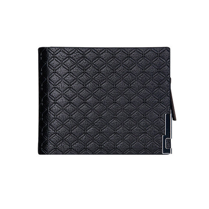 Mens Plaid Zipper Wallet