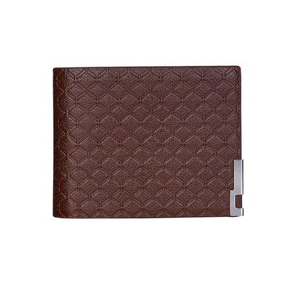 Mens Plaid Zipper Wallet