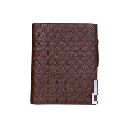 Mens Plaid Zipper Wallet