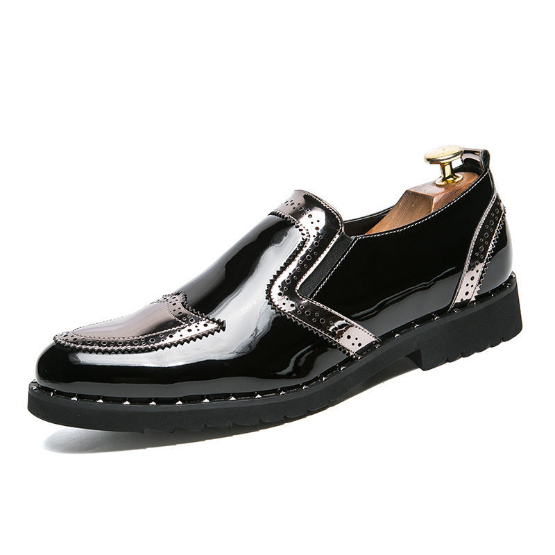 Mens Pointed Toe Casual Leather Shoes