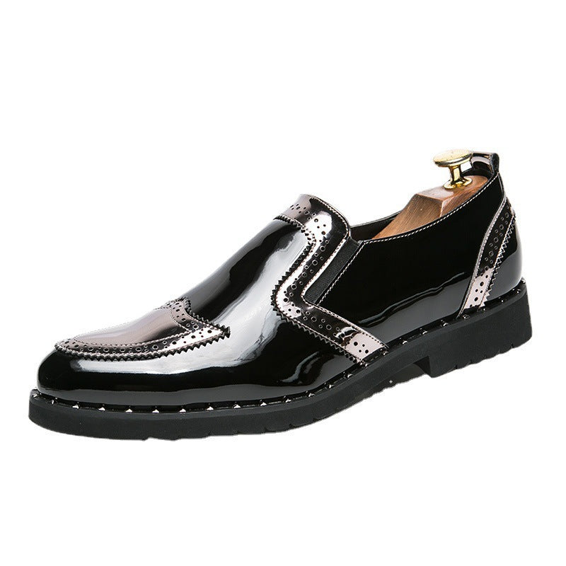 Mens Pointed Toe Casual Leather Shoes