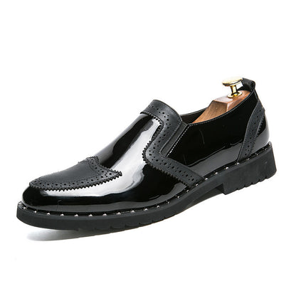 Mens Pointed Toe Casual Leather Shoes