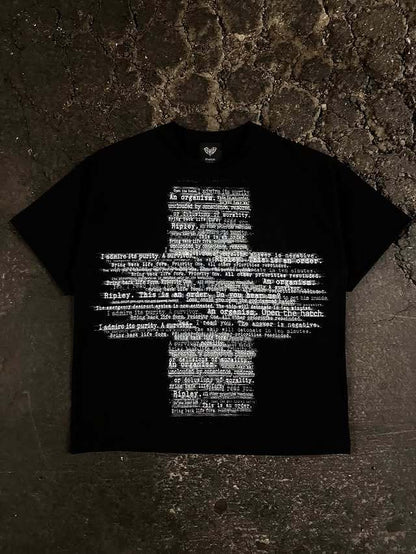 Mens Printed Cotton Short Sleeve Tshirt