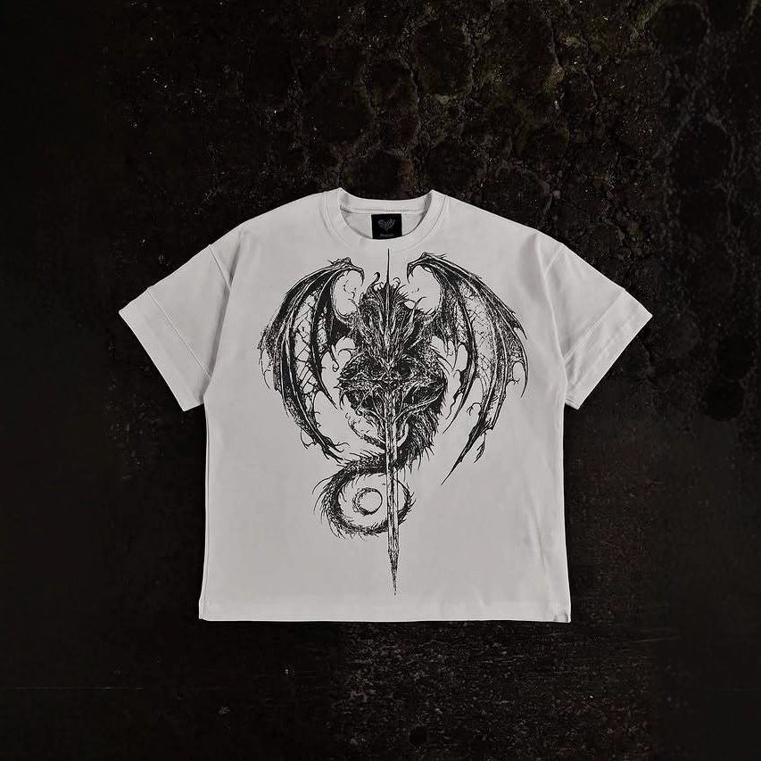 Mens Printed Cotton Short Sleeve Tshirt