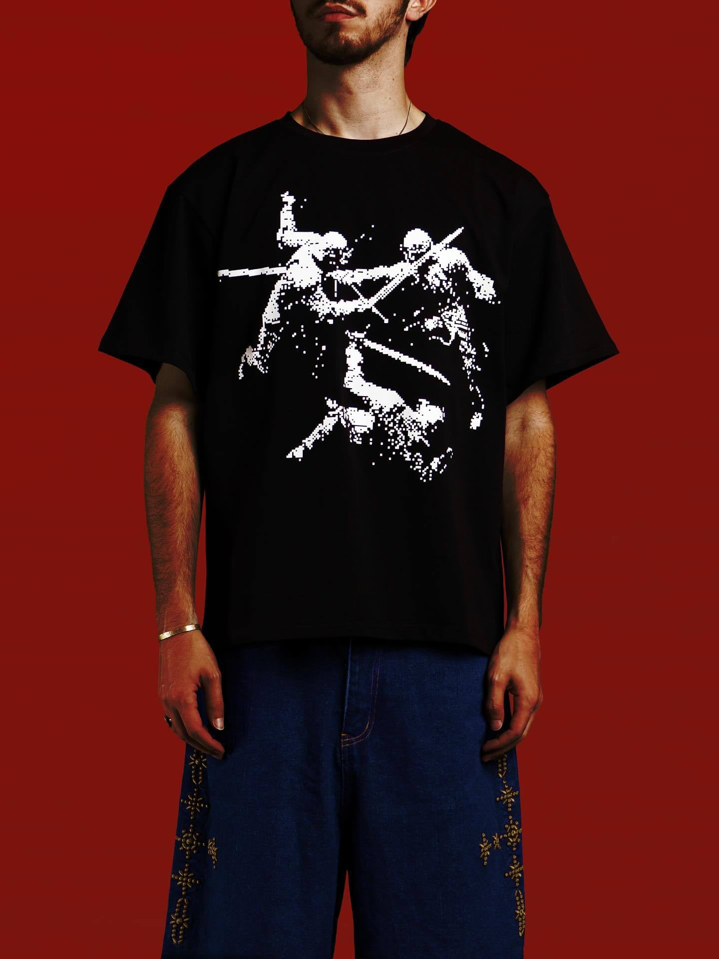 Mens Printed Cotton Short Sleeve Tshirt
