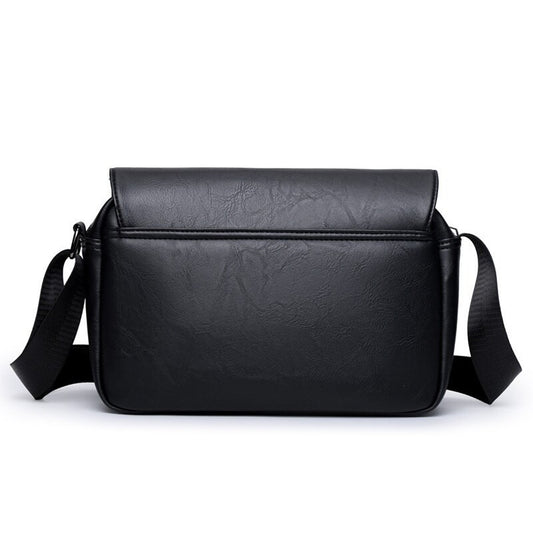 Mens PU Crossbody Bag Large Capacity Casual Commuting