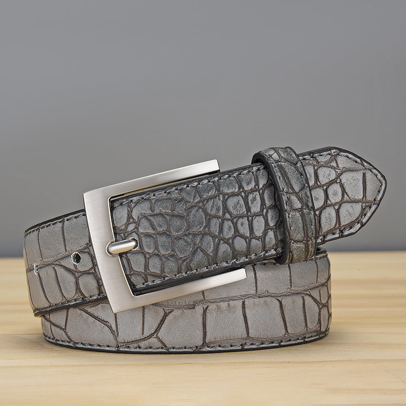 Mens Pu Leather Buckle Belt