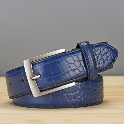 Mens Pu Leather Buckle Belt