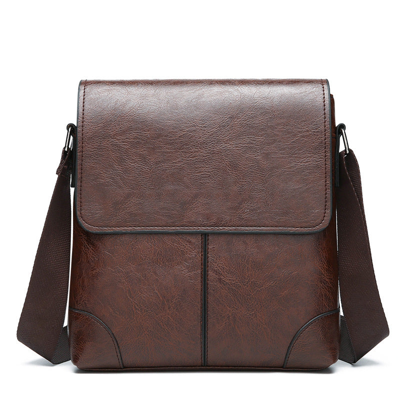 Mens PU Leather Business Shoulder Bag