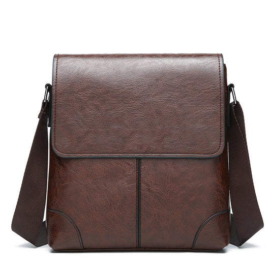Mens PU Leather Business Shoulder Bag