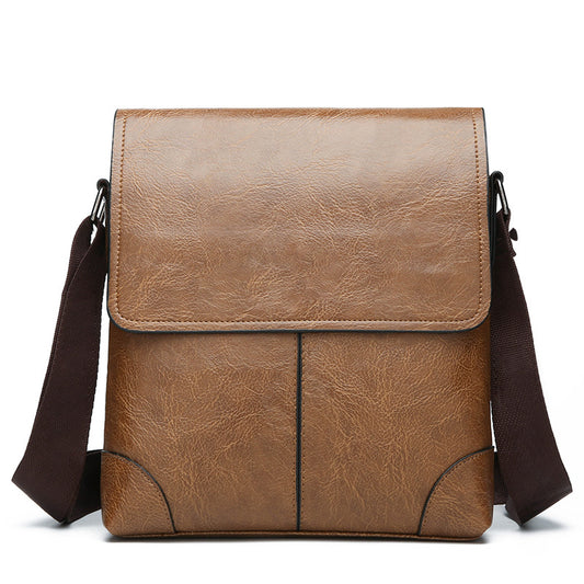 Mens PU Leather Business Shoulder Bag