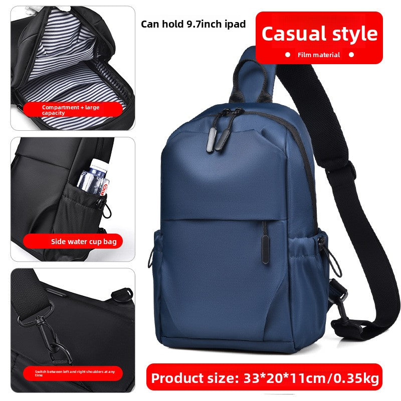 Mens PU Leather Crossbody Bag