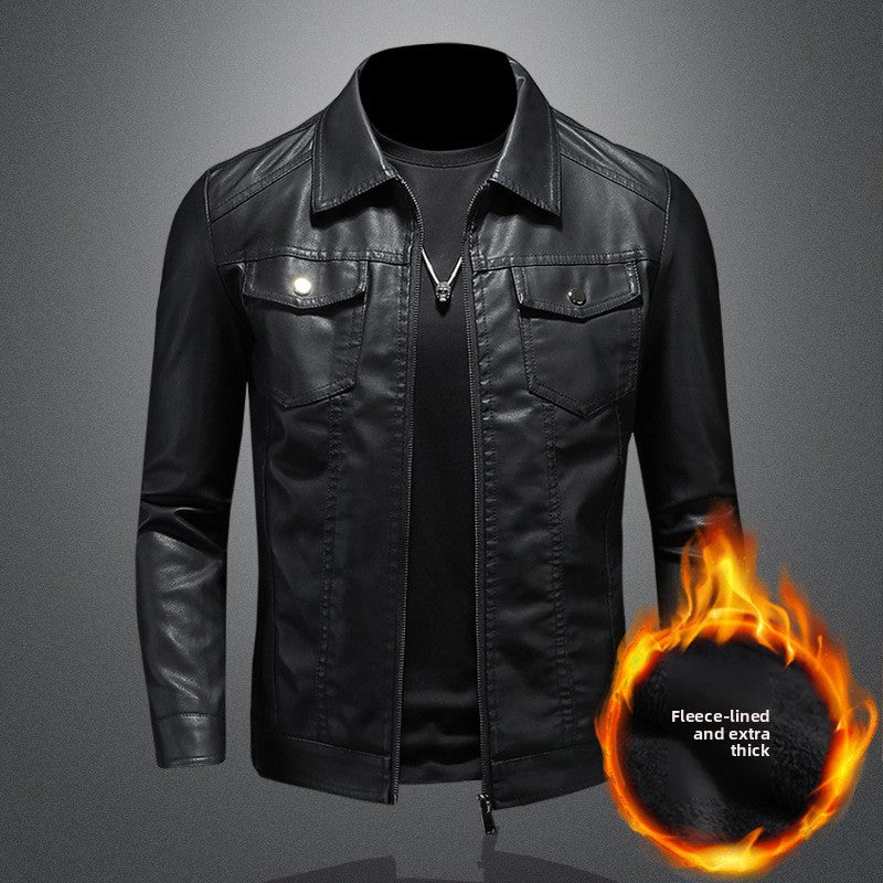 Mens PU Leather Jacket