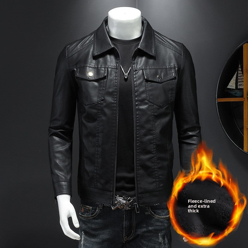 Mens PU Leather Jacket