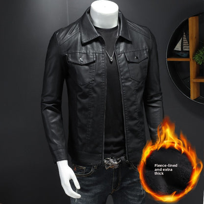 Mens PU Leather Jacket