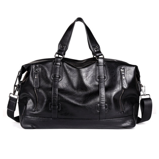 Mens PU Leather Travel Shoulder Bag