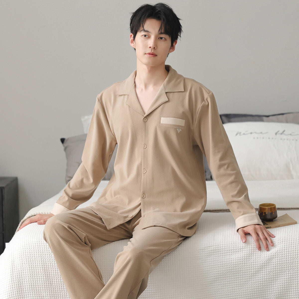 Mens Pure Cotton Pajama Set