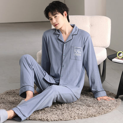 Mens Pure Cotton Pajama Set