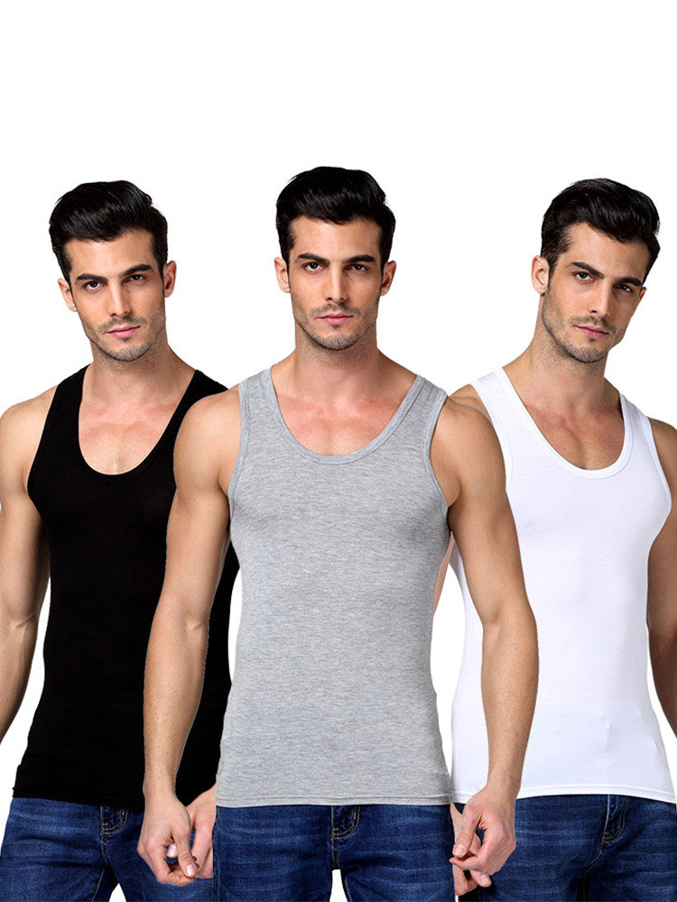 Mens Pure Cotton Ribbed Tank Top