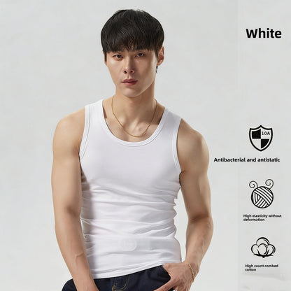 Mens Pure Cotton Sleeveless Undershirt