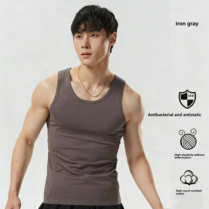 Mens Pure Cotton Sleeveless Undershirt