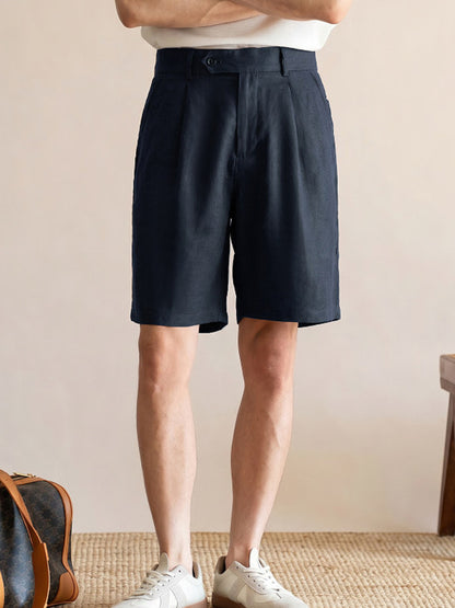 Mens Pure Linen Summer Shorts