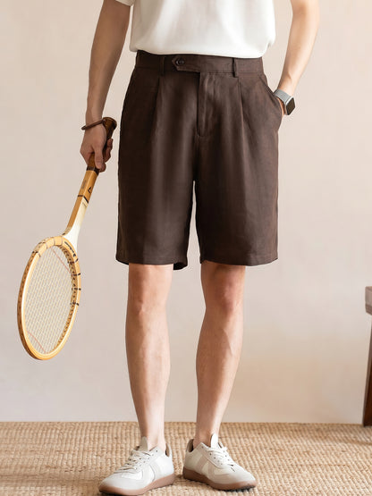 Mens Pure Linen Summer Shorts