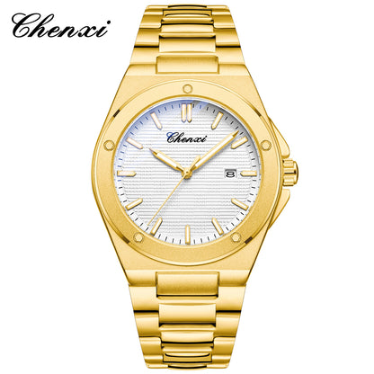 Mens Quartz Watch Calendar Luminous Water Resistant