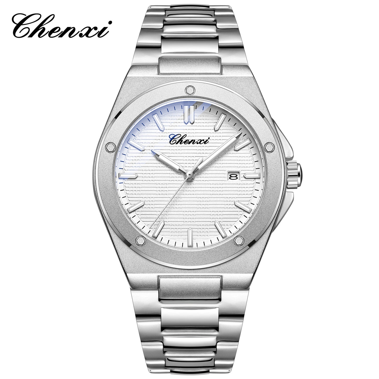 Mens Quartz Watch Calendar Luminous Water Resistant