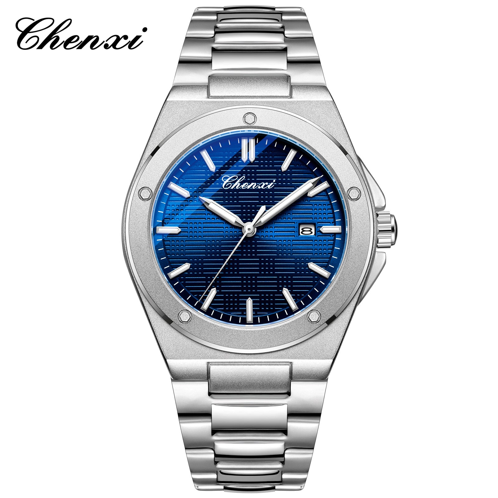 Mens Quartz Watch Calendar Luminous Water Resistant