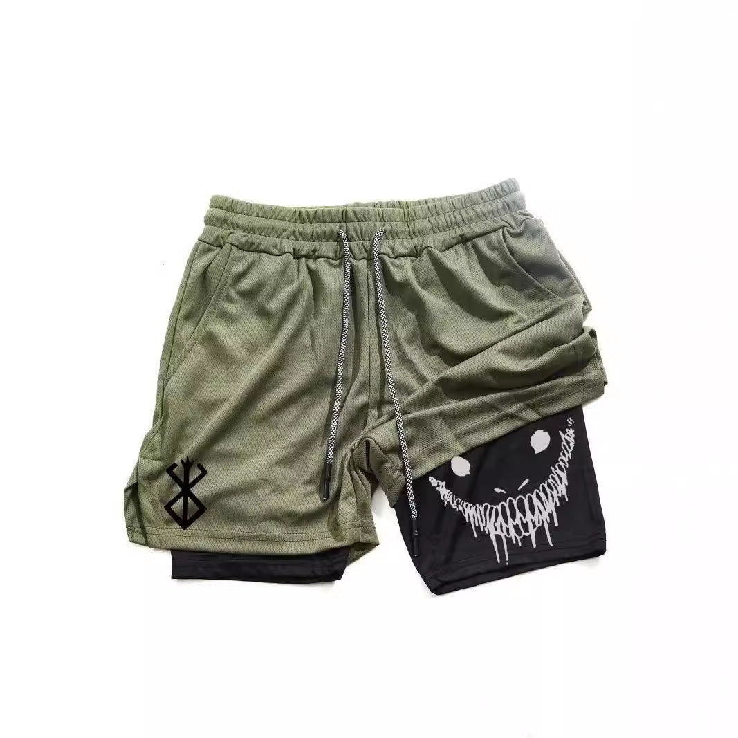 Mens Quick-Dry Athletic Training Shorts