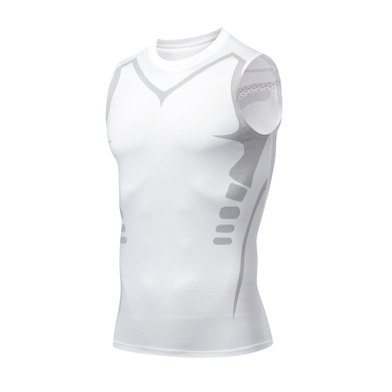 Mens Quick-Dry Breathable Fitness Vest