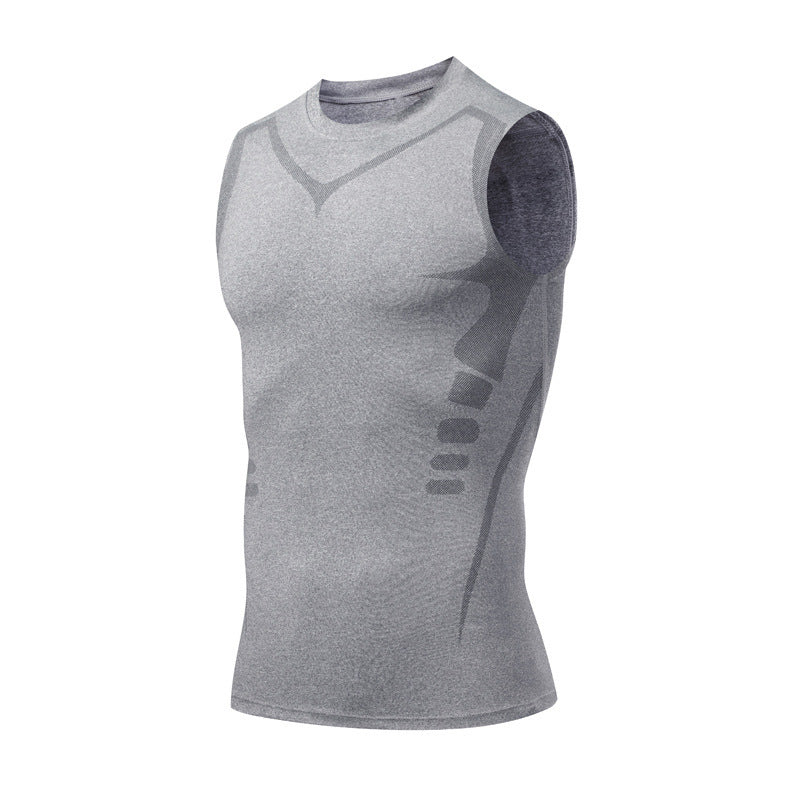 Mens Quick-Dry Breathable Fitness Vest