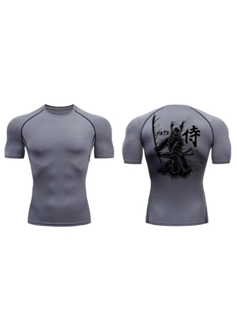 Mens Quick Dry Compression Fitness T-Shirt