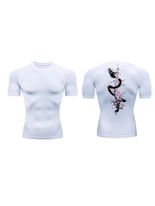 Mens Quick Dry Compression Fitness T-Shirt