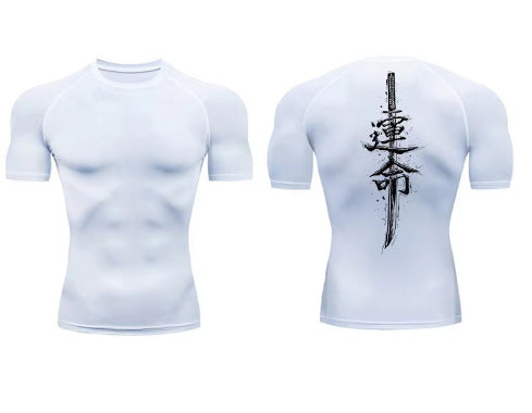 Mens Quick Dry Compression Fitness T-Shirt