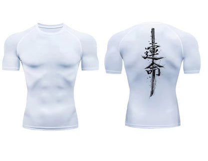 Mens Quick Dry Compression Fitness T-Shirt
