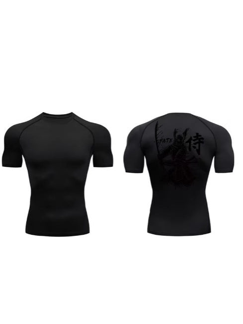 Mens Quick Dry Compression Fitness T-Shirt