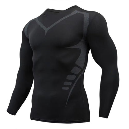 Mens Quick Dry Compression Sport Shirt