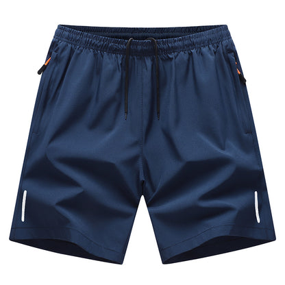 Mens Quick-Dry Elastic Casual Shorts