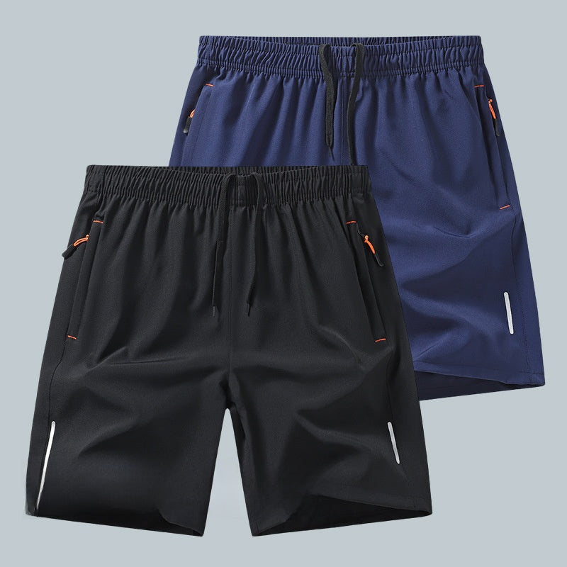 Mens Quick-Dry Elastic Casual Shorts