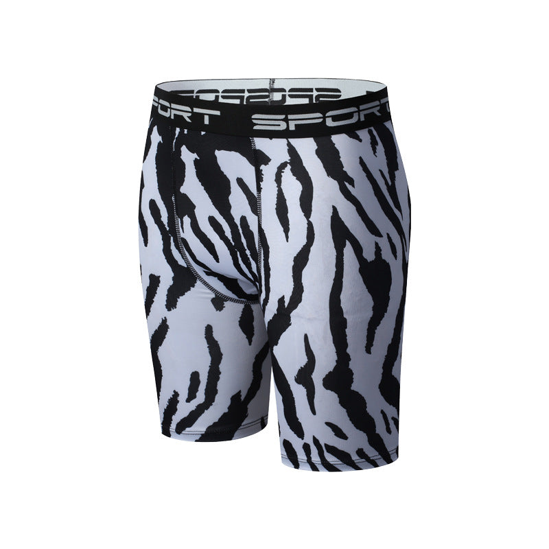 Mens Quick Dry Elastic Sports Shorts